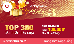 [HẾT HẠN] Birthday 3 tuổi Adayroi